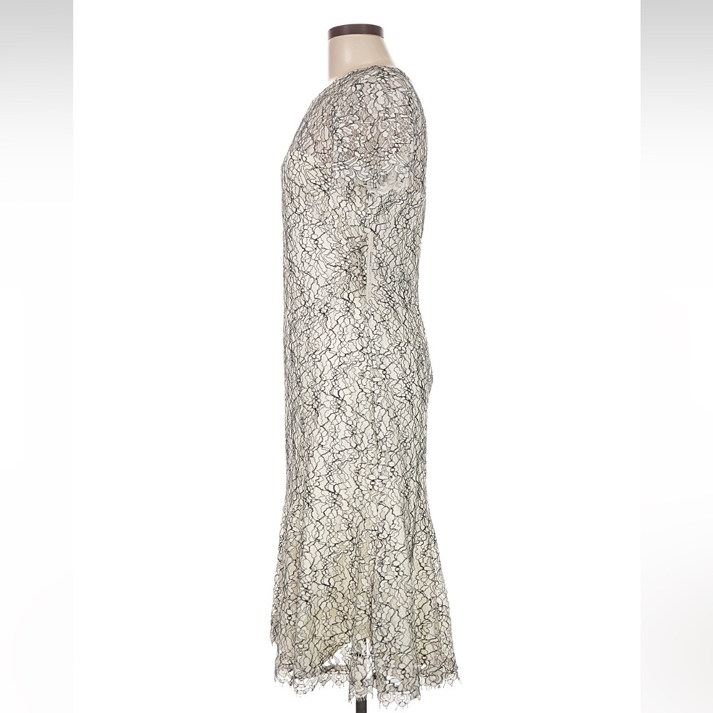 NWT Black and White Lace Maxi Dress - Picture 4 of 6